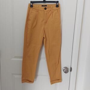 Bershka  Women's Trouser Size 02 Mustard Yellow Buisness Casual